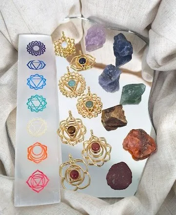 Kit 7 Pingentes Mandala dos Chakras