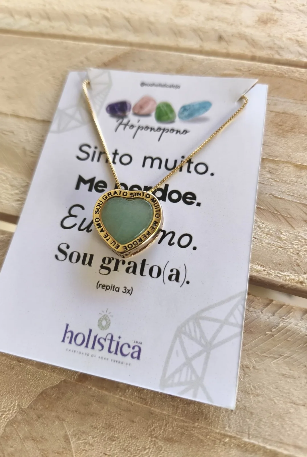 Colar Coração Ho'oponopono