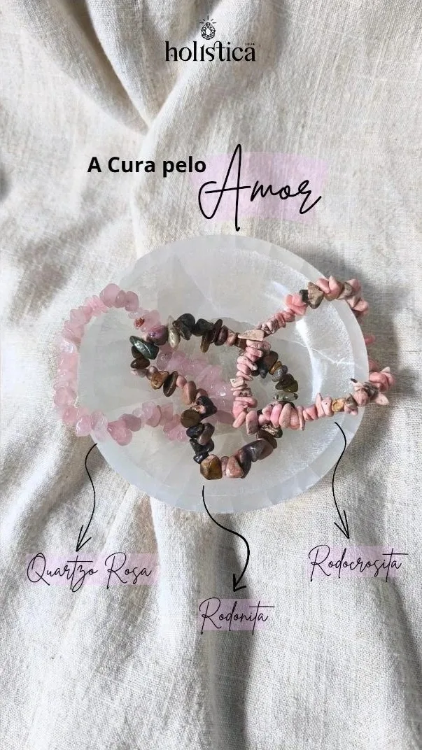 Kit de pulseiras "A cura pelo Amor"