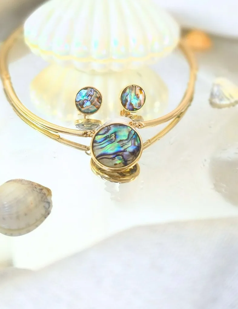 Colar Abalone natural