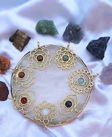 Kit 7 Pingentes Mandala dos Chakras